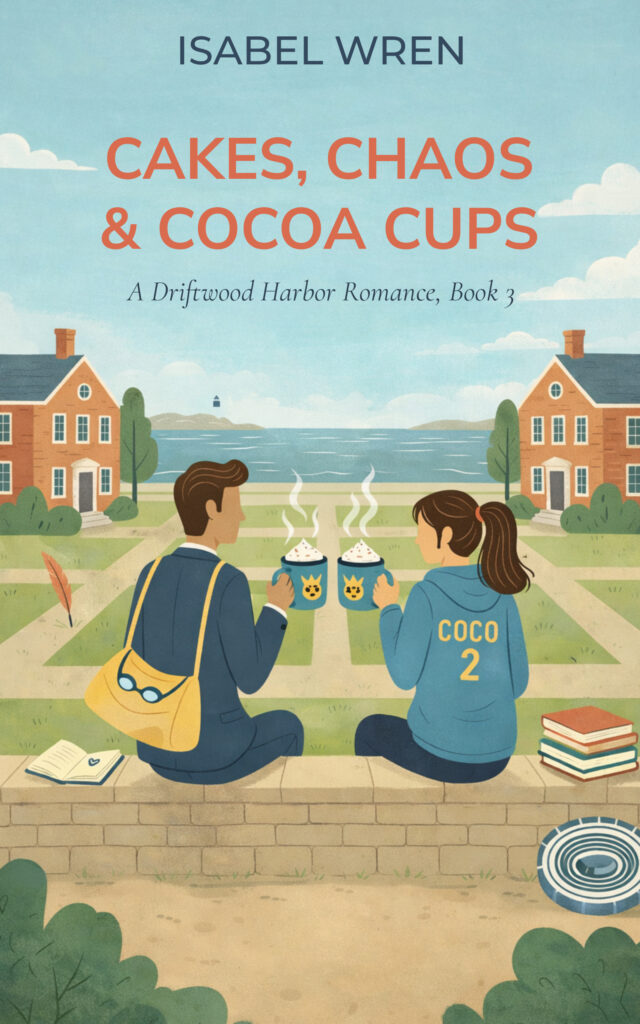 Cakes, Chaos, and Cocoa Cups book cover - Book 3 by Isabel Wren