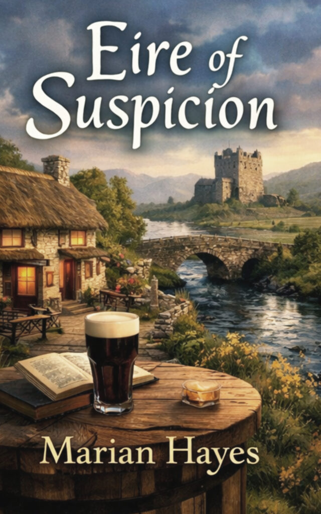 Eire of Suspicion book cover - Book 1 of the Ashford Cross Mysteries by Marian Hayes