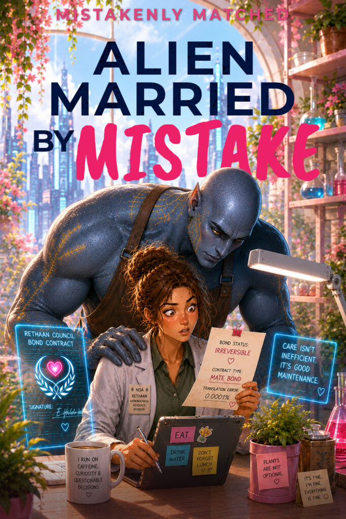 Alien Married by Mistake book cover - Book 1 of the Mistakenly Matched series by Millie Voss
